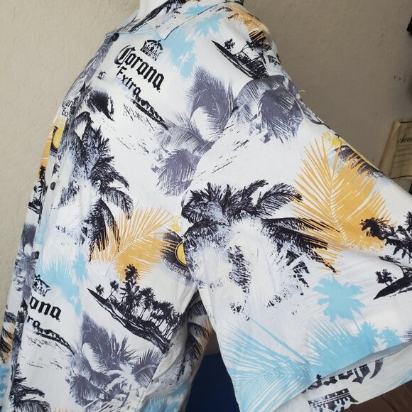 XXL Newport Blue American Tradition Corona Button Down Shirt - Picture 5 of 12